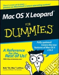Mac OS X Leopard for Dummies libro in lingua di Levitus Bob