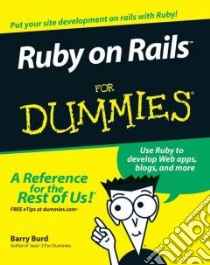 Ruby on Rails for Dummies libro in lingua di Burd Barry A.