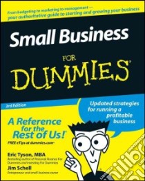 Small Business for Dummies libro in lingua di Eric Tyson