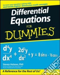 Differential Equations for Dummies libro in lingua di Holzner Steven