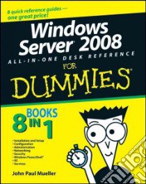 Windows Server 2008 libro in lingua di Mueller John Paul