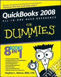 Quickbooks All-in-One Desk Reference for Dummies libro in lingua di Nelson Stephen L.