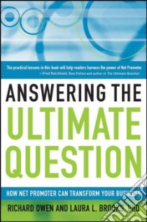 Answering the Ultimate Question libro in lingua di Brooks Laura L. Ph.d., Owen Richard