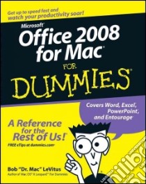 Office 2008 for Mac for Dummies libro in lingua di Levitus Bob
