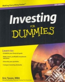 Investing For Dummies libro in lingua di Tyson Eric