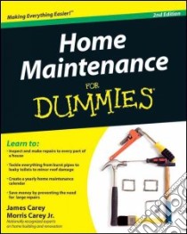 Home Maintenance for Dummies libro in lingua di Carey James, Carey Morris