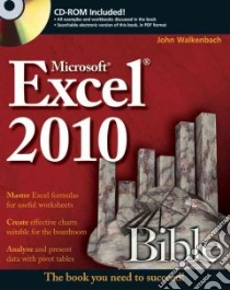 Excel 2010 Bible libro in lingua di Walkenbach John