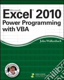 Excel 2010 Power Programming With VBA libro in lingua di Walkenbach John