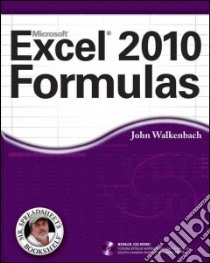 Excel 2010 Formulas libro in lingua di Walkenbach John