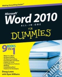 Word 2010 All-in-One For Dummies libro in lingua di Lowe Doug, Williams Ryan
