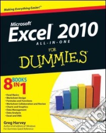 Excel 2010 All-in-One For Dummies libro in lingua di Harvey Greg