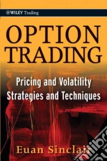 Option Trading libro in lingua di Sinclair Euan