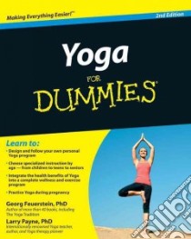 Yoga for Dummies libro in lingua di Feuerstein Georg, Payne Larry Ph.D.
