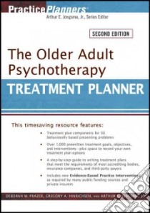 The Older Adult Psychotherapy Treatment Planner libro in lingua di Frazer Deborah W., Hinrichsen Gregory A., Jongsma Arthur E.