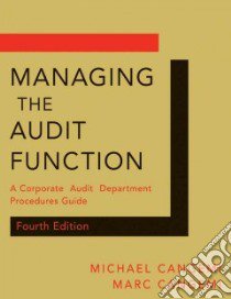 Managing the Audit Function libro in lingua di Cangemi Michael P.
