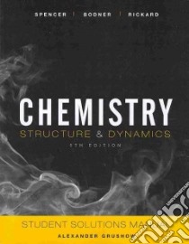 Chemistry libro in lingua di Spencer James, Bodner George, Rickard Lyman