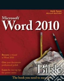 Microsoft Word Bible 2010 libro in lingua di Tyson Herb