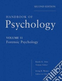 Handbook of Psychology libro in lingua di Otto Randy K. (EDT), Weiner Irving B. (EDT)