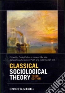 Classical Sociological Theory libro in lingua di Calhoun Craig (EDT), Gerteis Joseph (EDT), Moody James (EDT), Pfaff Steven (EDT), Virk Indermohan (EDT)