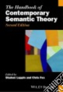 The Handbook of Contemporary Semantic Theory libro in lingua di Lappin Shalom (EDT), Fox Chris (EDT)