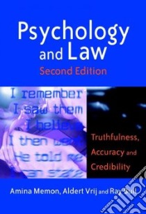 Psychology and Law libro in lingua di Memon Amina, Vrij Aldert, Bull Ray