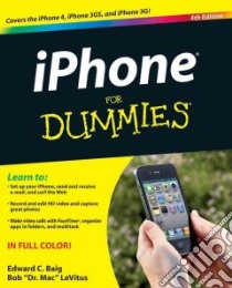 iPhone For Dummies libro in lingua di Baig Edward C., Levitus Bob