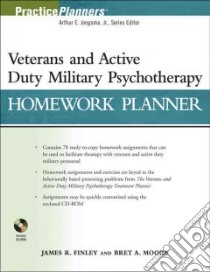 Veterans and Active Duty Military Psychotherapy Homework Planner libro in lingua di Finley James R., Moore Bret A.