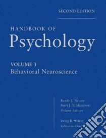 Handbook of Psychology libro in lingua di Irving B Weiner