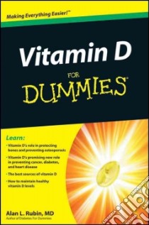Vitamin D For Dummies libro in lingua di Rubin Alan L.
