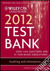 Wiley CPA Exam Review 2012 Test Bank libro in lingua di Not Available (NA)
