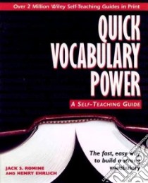 Quick Vocabulary Power libro in lingua di Romine Jack S., Ehrlich Henry
