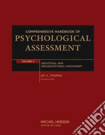Comprehensive Handbook of Psychological Assessement libro in lingua di Thomas Jay C. (EDT), Hersen Michel (EDT)