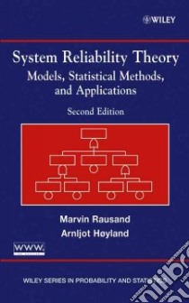 System Reliability Theory libro in lingua di Rausand Marvin, Hoyland Arnljot