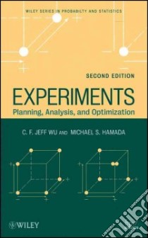 Experiments libro in lingua di Wu C. F. Jeff, Hamada Michael S.