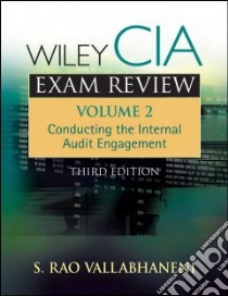Wiley CIA Exam Review libro in lingua di Vallabhaneni S. Rao