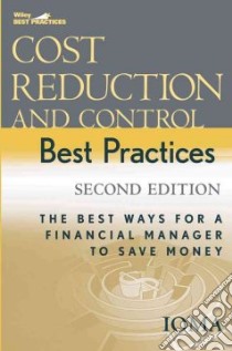 Cost Reduction And Control Best Practices libro in lingua di Institute of Management and Administrati (COR)