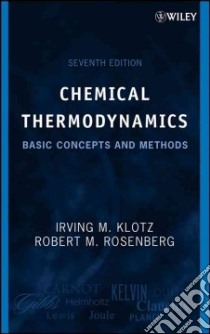 Chemical Thermodynamics libro in lingua di Klotz Irving M., Rosenberg Robert M.
