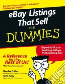 EBay Listings That Sell for Dummies libro in lingua di Marsha Collier