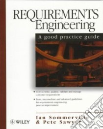 Requirements Engineering libro in lingua di Sommerville Ian, Sawyer Pete