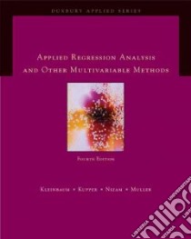 Applied Regression Analysis and Multivariable Methods libro in lingua di Kleinbaum David G., Kupper Lawrence L., Muller Keith E.