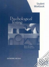 Psychological Testing libro in lingua di Kaplan Robert M., Saccuzzo Dennis P.
