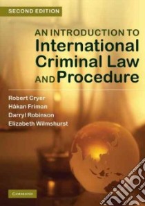 Introduction to International Criminal Law and Procedure libro in lingua di Robert Cryer