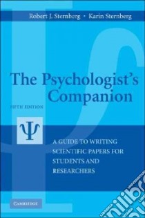 Psychologist's Companion libro in lingua di Robert J Sternberg