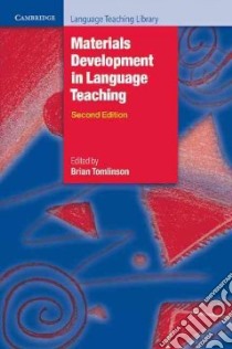 Tomlison Materials Develop Lang Teach Pb libro in lingua di Brian Tomlinson
