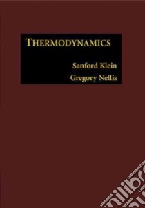Thermodynamics libro in lingua di Klein Sanford, Nellis Gregory