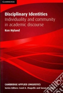 Disciplinary Identities libro in lingua di Ken Hyland
