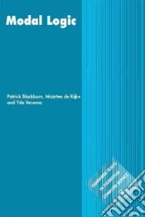 Modal Logic libro in lingua di Blackburn Patrick, De Rijke Maarten, Venema Yde