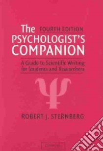 Psychologist's Companion libro in lingua di Robert J Sternberg