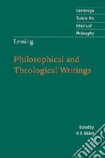 Lessing: Philosophical and Theological Writings libro in lingua di H B Nisbet