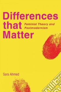 Differences That Matter libro in lingua di Ahmed Sara